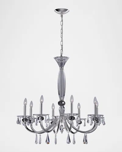 Allegri Crystal By Kalco Lighting Passo 34" 8-light Crystal Chandelier In Metallic