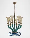 Allegri Crystal By Kalco Lighting Tinta 28" 6-light Chandelier