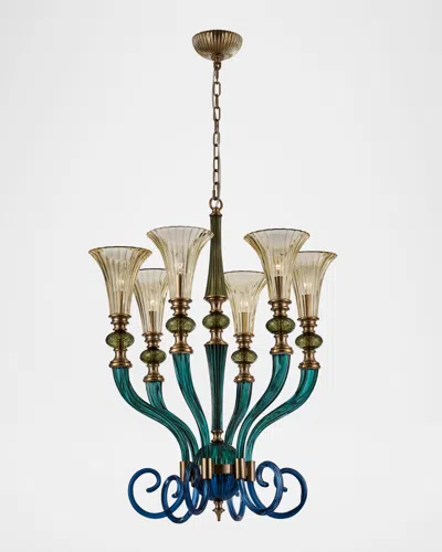 Allegri Crystal By Kalco Lighting Tinta 28" 6-light Chandelier