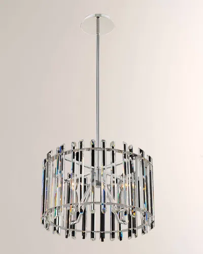 Allegri Crystal By Kalco Lighting Viano 17" Pendant Light In Metallic