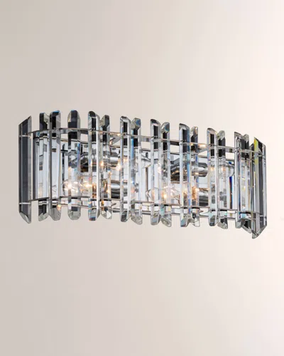 Allegri Crystal By Kalco Lighting Viano 19" Bath Vanity Light In Metallic