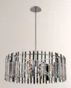 Allegri Crystal By Kalco Lighting Viano 28" Chandelier In Polished Chrome