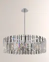 Allegri Crystal By Kalco Lighting Viano 35" Chandelier In Polished Chrome