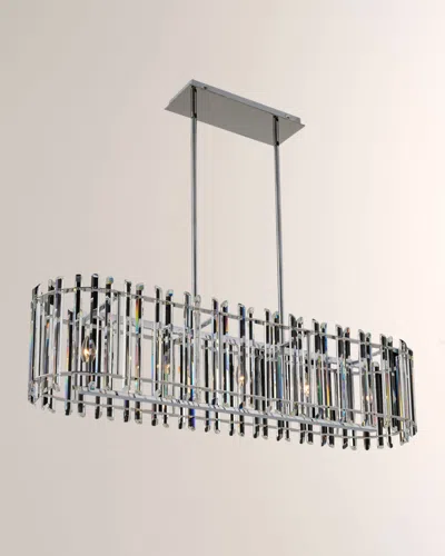 Allegri Crystal By Kalco Lighting Viano 45" Island Light In Metallic