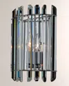 Allegri Crystal By Kalco Lighting Viano Small 11" Wall Sconce In Polished Chrome