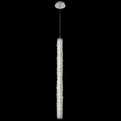 Allegri Lina 2"w Chrome Led 1-column Mini Foyer Pendant