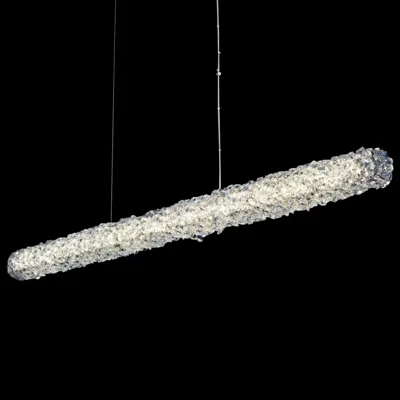 Allegri Lina 38"w Polished Chrome Led Kitchen Island Light Pendant