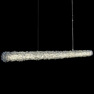 Allegri Lina 46"w Polished Chrome Led Kitchen Island Light Pendant