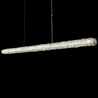 Allegri Lina 62"w Polished Chrome Led Kitchen Island Light Pendant