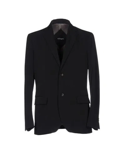 Allegri Man Blazer Midnight Blue Size 46 Polyester, Elastane