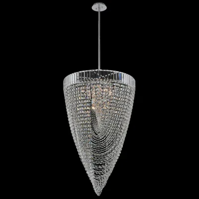 Allegri Mira 26" Wide Polished Chrome Foyer Pendant