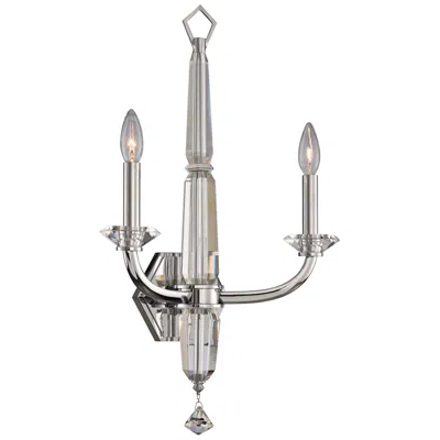 Allegri Palermo 24" High Chrome 2-light Wall Sconce