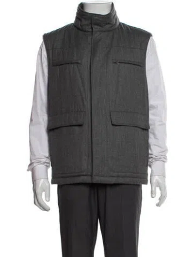 Pre-owned Allegri Wool Vest In Gray