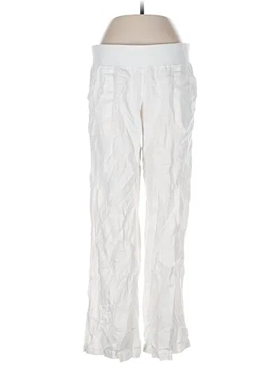 Pre-owned Allen Allen Casual Pants In White