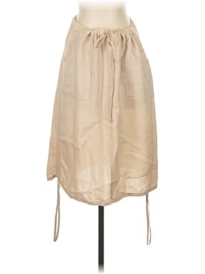 Pre-owned Allen Allen Casual Skirt In Brown