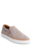 Allen Edmonds Alpha Woven Slip-on Sneaker In Pewter Suede