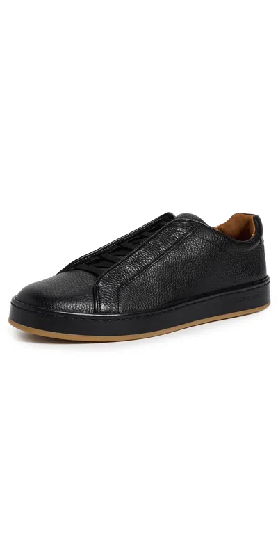 Allen Edmonds Banks Court Slip-on Stretch Lace Sneakers Black In Multi