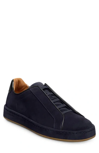 Allen Edmonds Banks Stretch Lace Sneaker In Blue