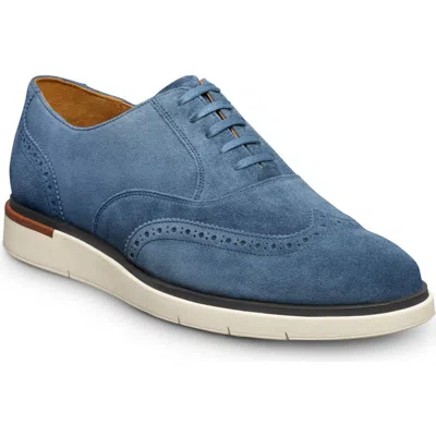 Allen Edmonds Carson Hybrid Wingtip Oxford In Denim