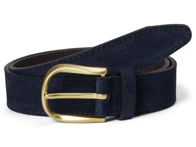 Allen Edmonds Center Street Casual Men's Belts Navy: 30 In Blue