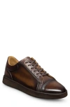 Allen Edmonds Chambers Croc Embossed Cap Toe Sneaker In Green