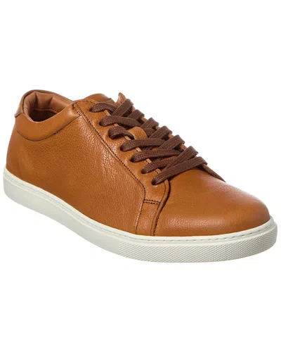 Allen Edmonds Courtside Leather Sneaker In Brown