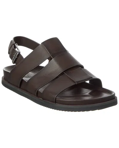Allen Edmonds Damien Leather Sandal In Brown