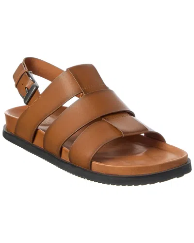 Allen Edmonds Damien Leather Sandal In Brown