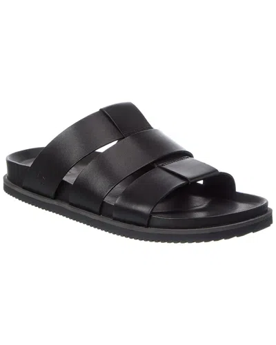 Allen Edmonds Davis Leather Sandal In Black