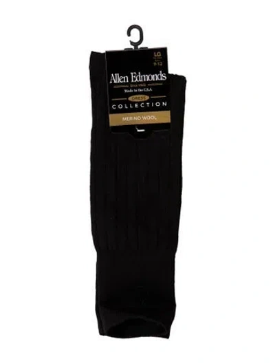 Pre-owned Allen Edmonds Dress Socks In Black