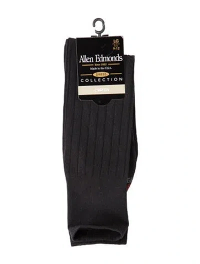 Pre-owned Allen Edmonds Dress Socks In Black