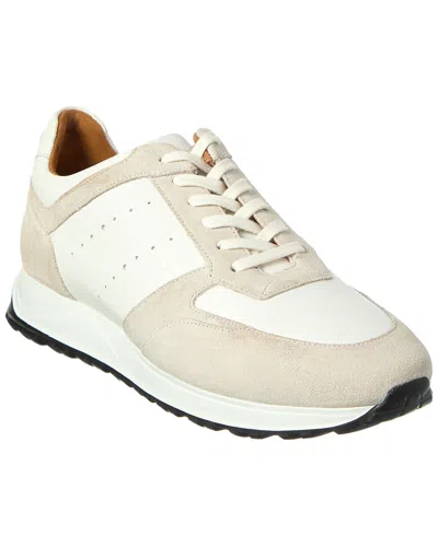 Allen Edmonds Everett Suede & Leather Sneaker In White