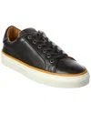 Allen Edmonds Flynn Leather Sneaker In Black