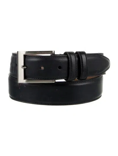 Pre-owned Allen Edmonds Leather Belt In Blue