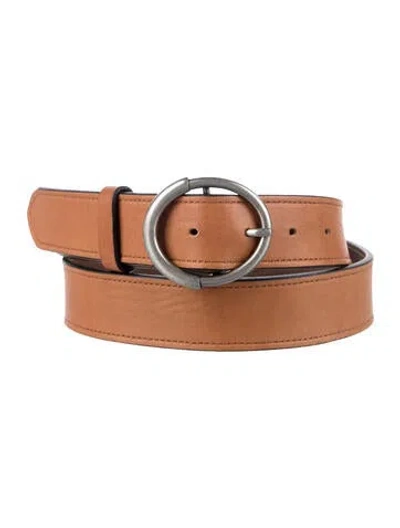Pre-owned Allen Edmonds Leather Belt In Brown