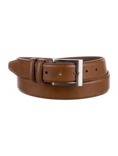 Pre-owned Allen Edmonds Leather Belt In Brown