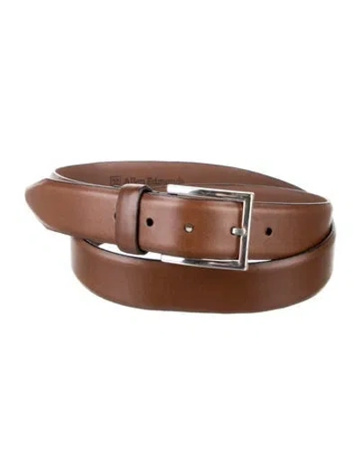 Pre-owned Allen Edmonds Leather Belt In Brown