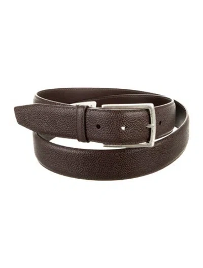Pre-owned Allen Edmonds Leather Belt In Brown