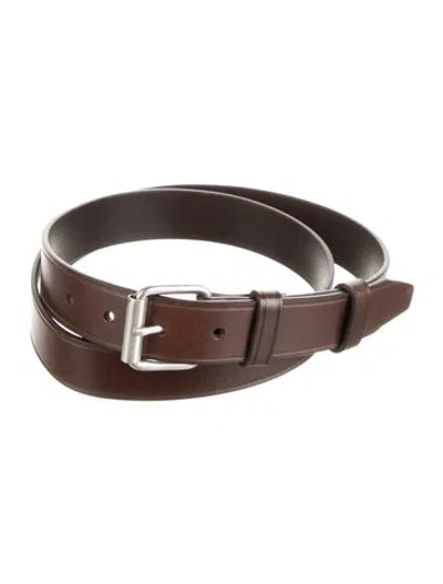 Pre-owned Allen Edmonds Leather Belt W/ Tags In Brown