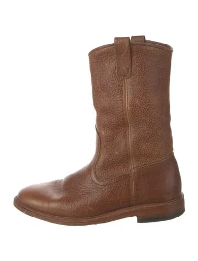 Pre-owned Allen Edmonds Leather Boots In Brown