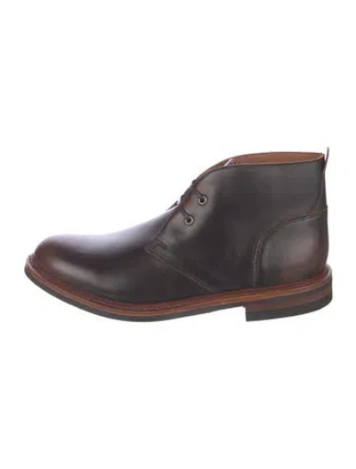 Pre-owned Allen Edmonds Leather Boots In Brown