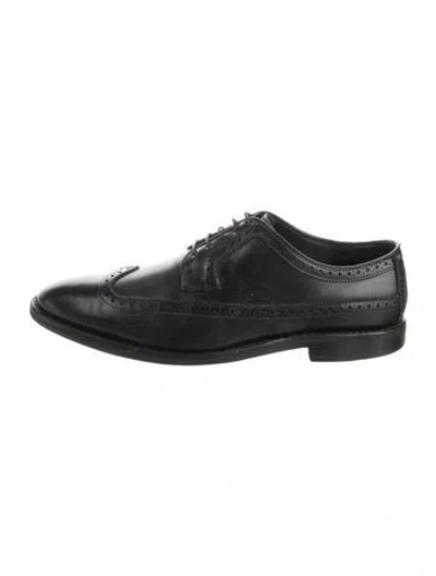 Pre-owned Allen Edmonds Leather Brogues In Black
