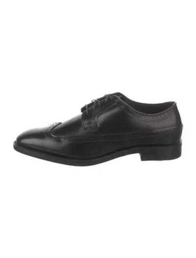 Pre-owned Allen Edmonds Leather Brogues In Black