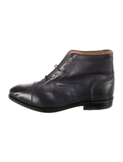 Pre-owned Allen Edmonds Leather Brogues In Black
