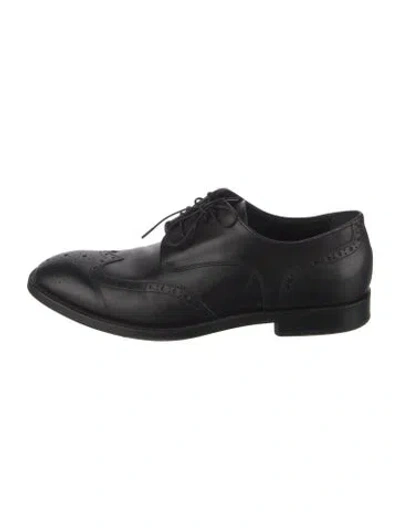 Pre-owned Allen Edmonds Leather Brogues In Black