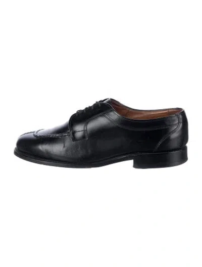 Pre-owned Allen Edmonds Leather Brogues In Black