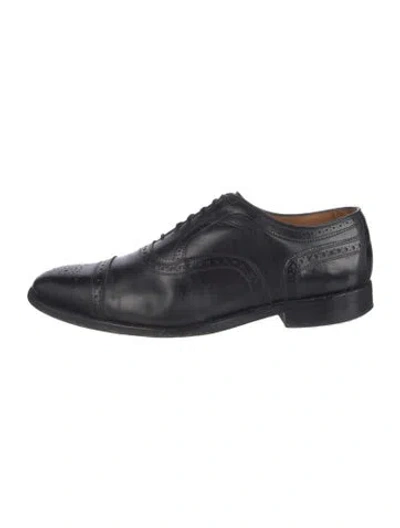 Pre-owned Allen Edmonds Leather Brogues In Black
