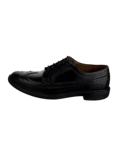Pre-owned Allen Edmonds Leather Brogues In Black