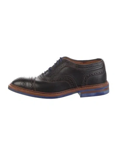 Pre-owned Allen Edmonds Leather Brogues In Brown