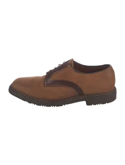 Pre-owned Allen Edmonds Leather Brogues In Brown
